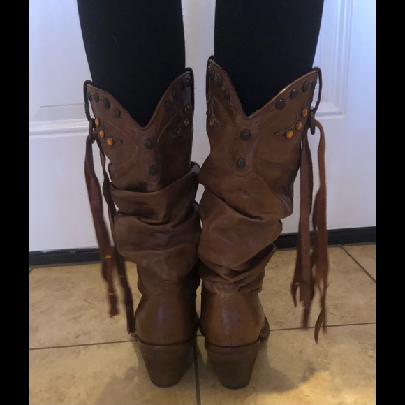 Steve Madden Shyann Western Slouch Boots - Picture 4 of 12